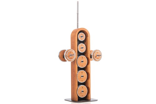 Zestaw obciążeń ze stojakiem NOHRD WeightPlate Tower Oxbridge Wiśnia