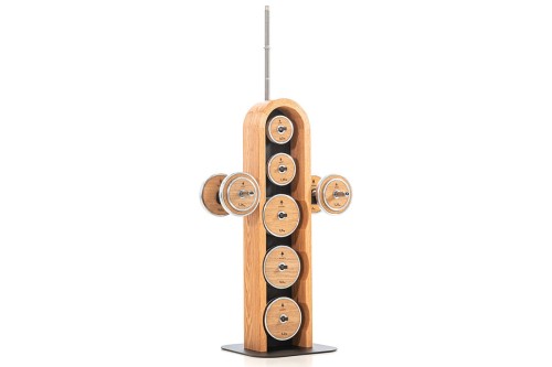 Zestaw obciążeń ze stojakiem NOHRD WeightPlate Tower Oak Dąb